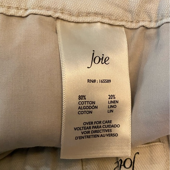 NWT Joie Women’s Cotton-Linen Pleated Short Rainy Day Size M - Picture 5 of 10